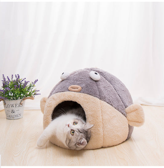 Warm Velvet Cat House